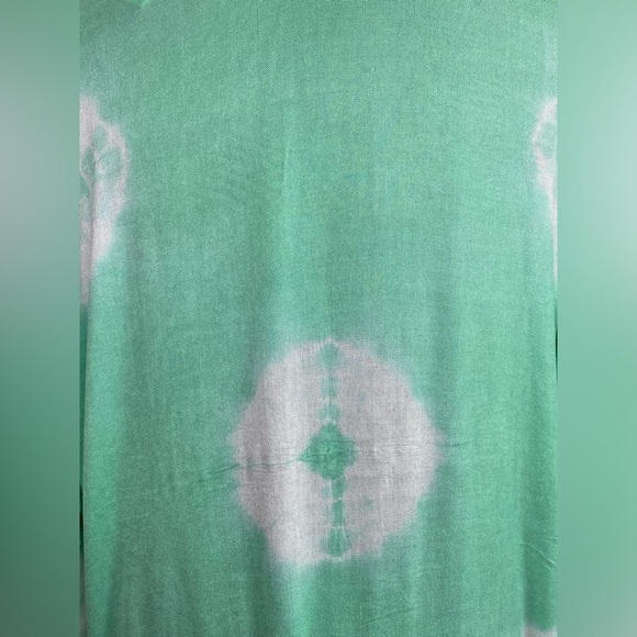 Free People Mint Green & White Spell Bound Tie Dye Kimono NWOT Size OS SKU1104 - Picture 5 of 8